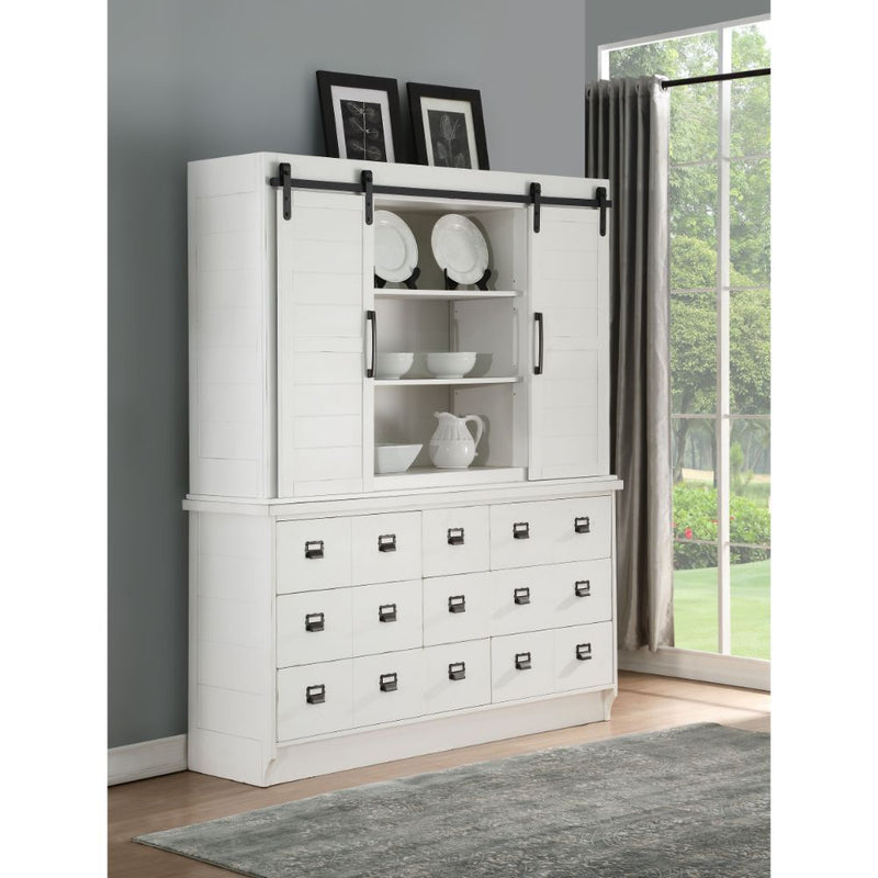 Renske - Hutch & Buffet - Antique White