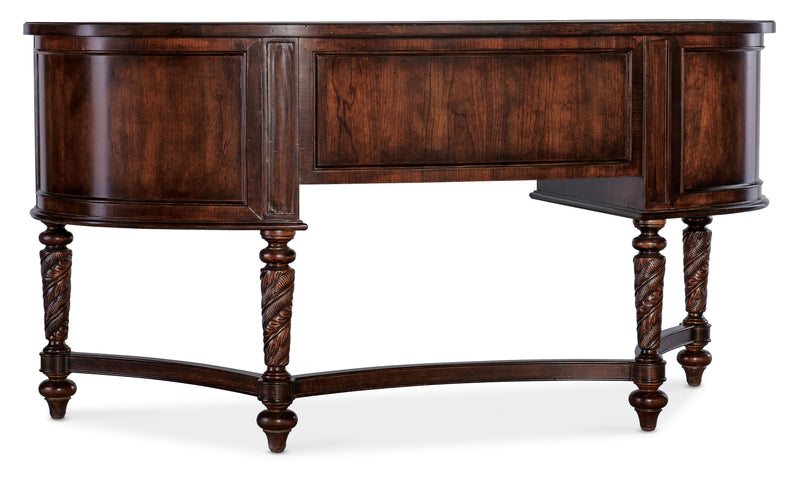 Charleston - Kidney Writing Desk - Dark Brown