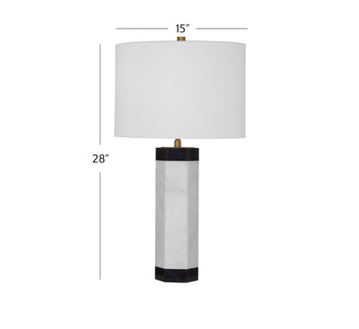 Charlie - Table Lamp - Black / White