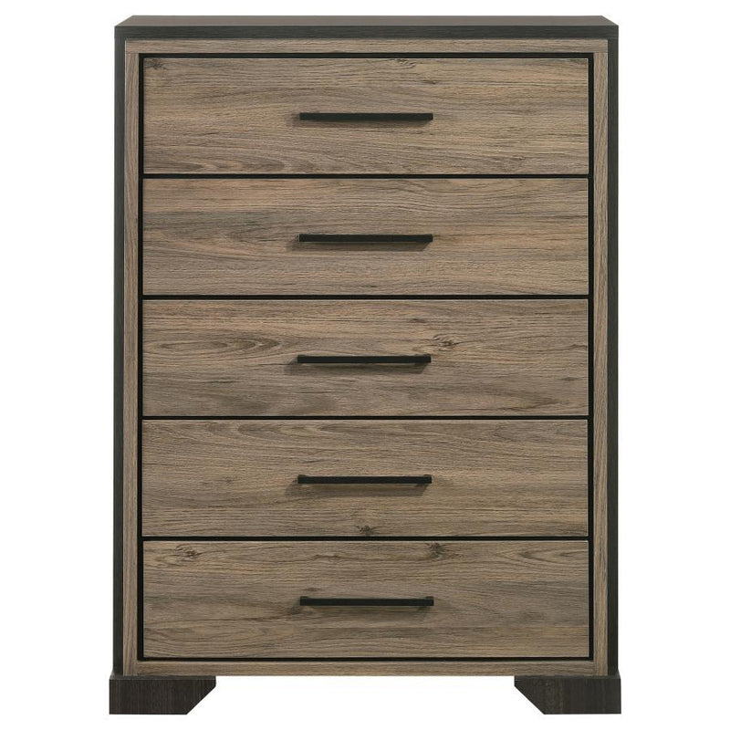 Baker - 5-Drawer Bedroom Chest - Light Taupe