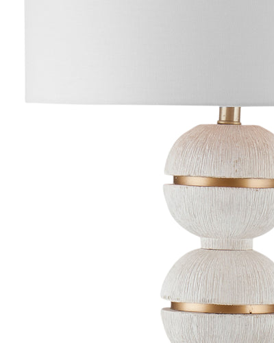 Hamilton - Floor Lamp - Textured White / Brass