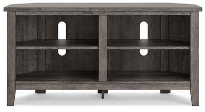 Arlenbry - Gray - Small Corner TV Stand