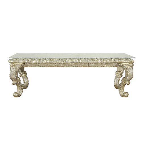 Vatican - Dining Table - Champagne Silver Finish - Grand Furniture GA