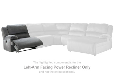 Clonmel - Charcoal - Laf Zero Wall Power Recliner