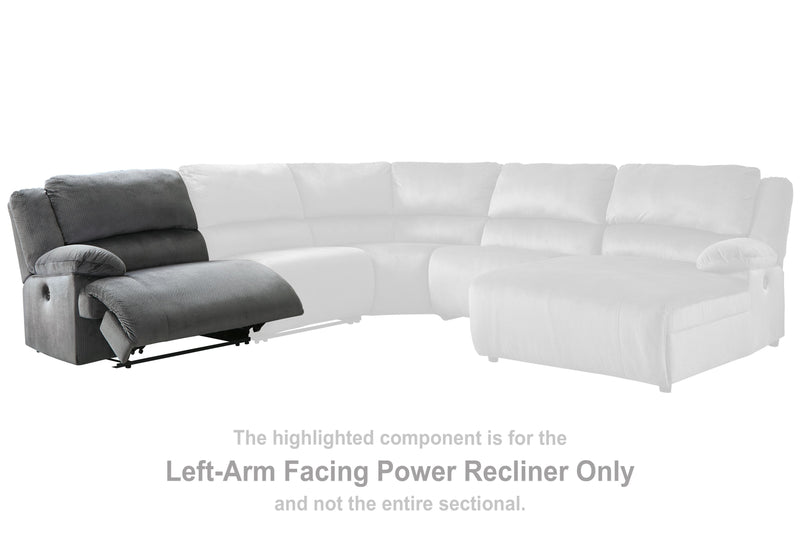 Clonmel - Charcoal - Laf Zero Wall Power Recliner