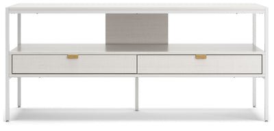 Deznee - White - Large TV Stand