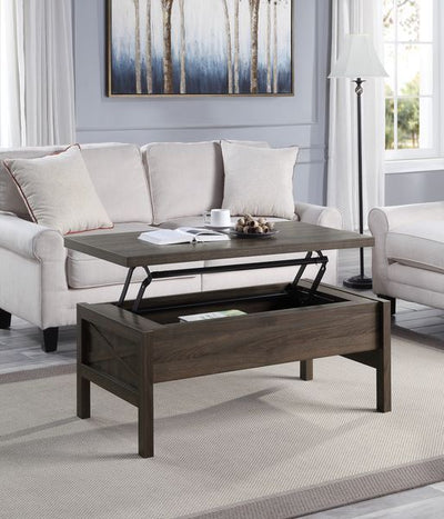 Harel - Coffee Table - Walnut Finish - 18" - Grand Furniture GA