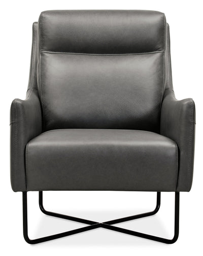 Efron - Club Chair With Black Metal Base