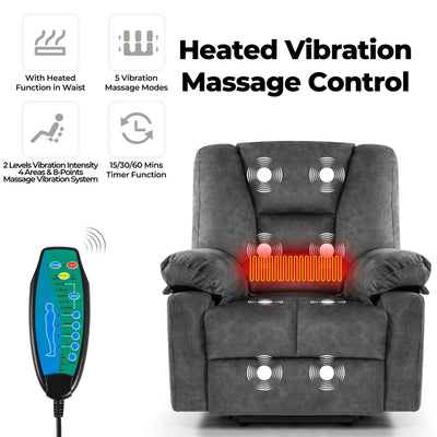 Power Lift Recliner Chair Sofa With Massage