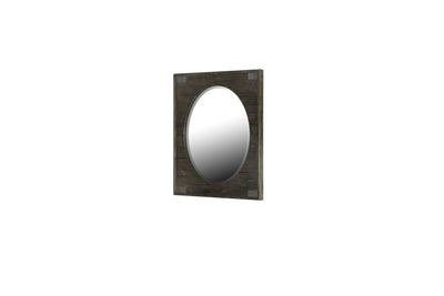 Abington - Portrait Oval Mirror - Weathered Charcoal