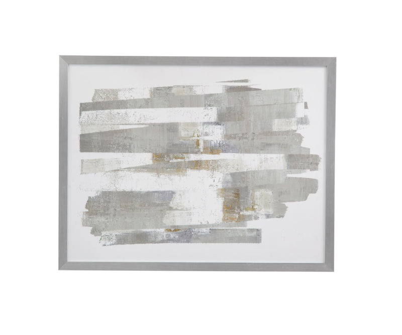 Continuous - II Framed Print - Gray