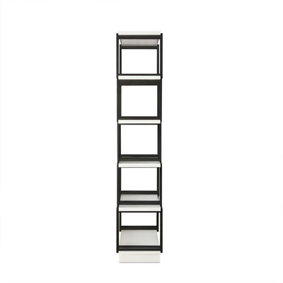 Verne - Bookshelf - White & Black - Grand Furniture GA