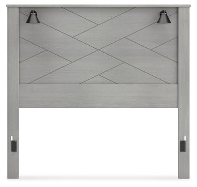 Cottonburg - Light Gray - Queen Panel Headboard