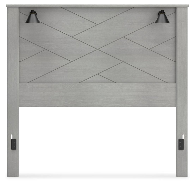 Cottonburg - Light Gray - Queen Panel Headboard