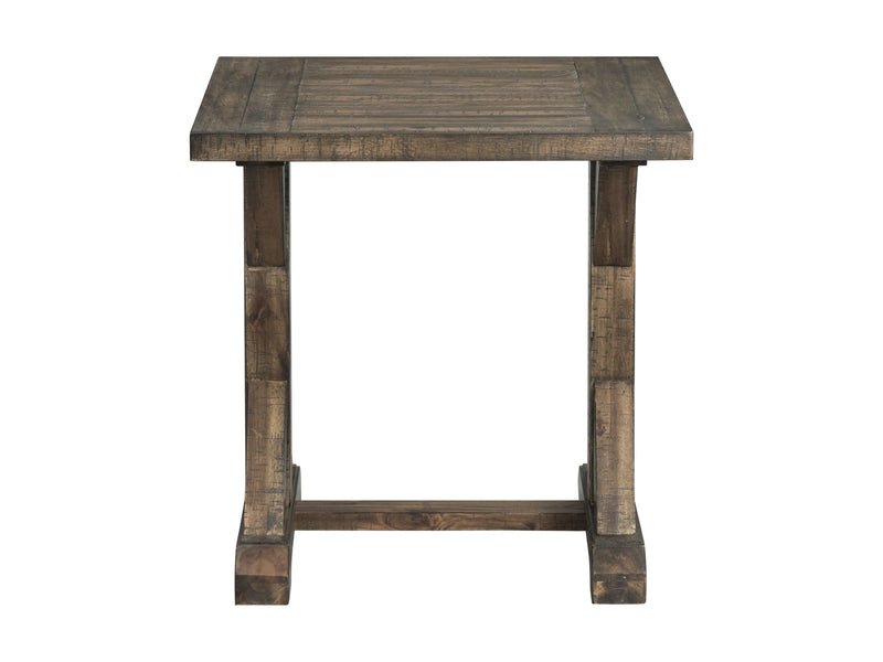 Finn - Trestle End Table - Walnut