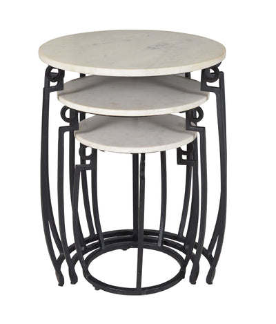 Evander - Nesting Tables (Set of 3) - Ponga Black