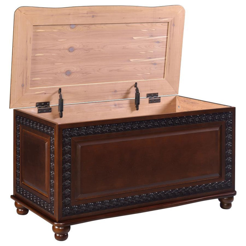 Finlay - Flip Open Storage Cedar Chest - Deep Tobacco