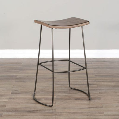 Doe Valley - Bar Stool With Wood Seat