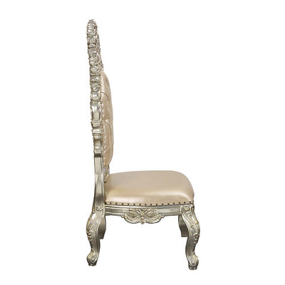 Sorina - Side Chair (Set of 2) - PU & Antique Gold Finish - Grand Furniture GA