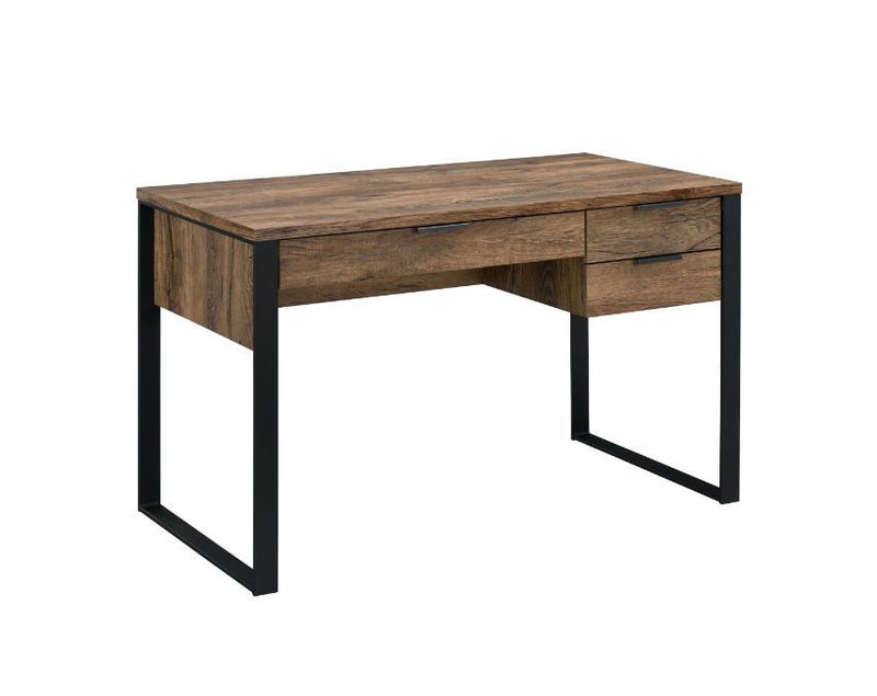 Aflo - Writing Desk - Weathered Oak & Black Finish - Grand Furniture GA