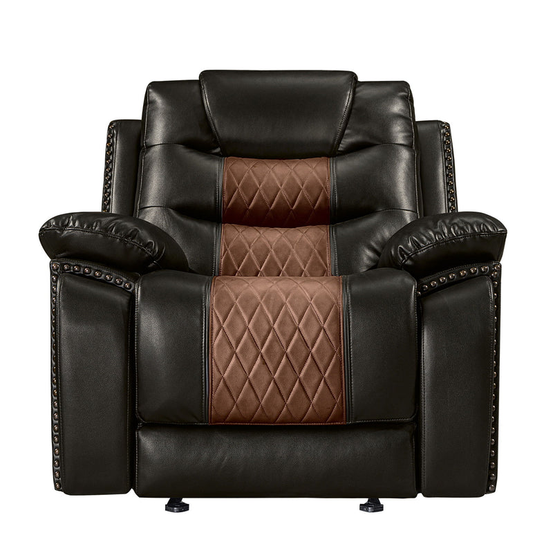 Nikko - Glider Recliner - Two Tone Brown