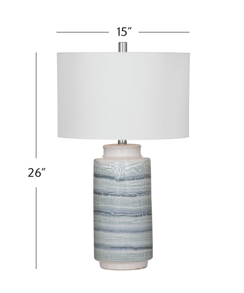 Brizi - Table Lamp - Blue / Cream