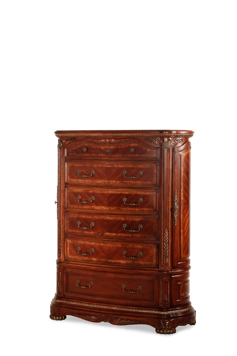 Cortina - 6-Drawer Chest - Honey Walnut