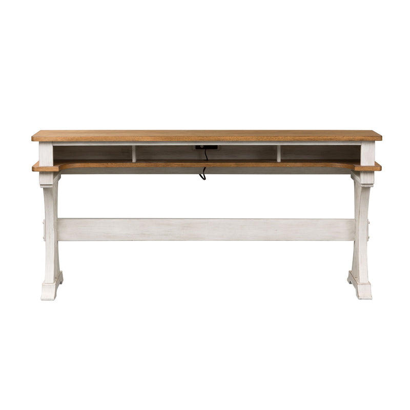 Farmhouse Reimagined - Console Bar Table - White