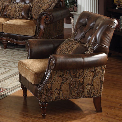 Dreena - Chair (With 1 Pillow) - Dark Brown - 38" - Grand Furniture GA