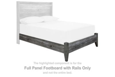 Baystorm - Gray - Full Panel Footboard w/Rails