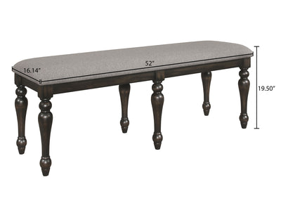 Hilara - Bench - Gray & Charcoal