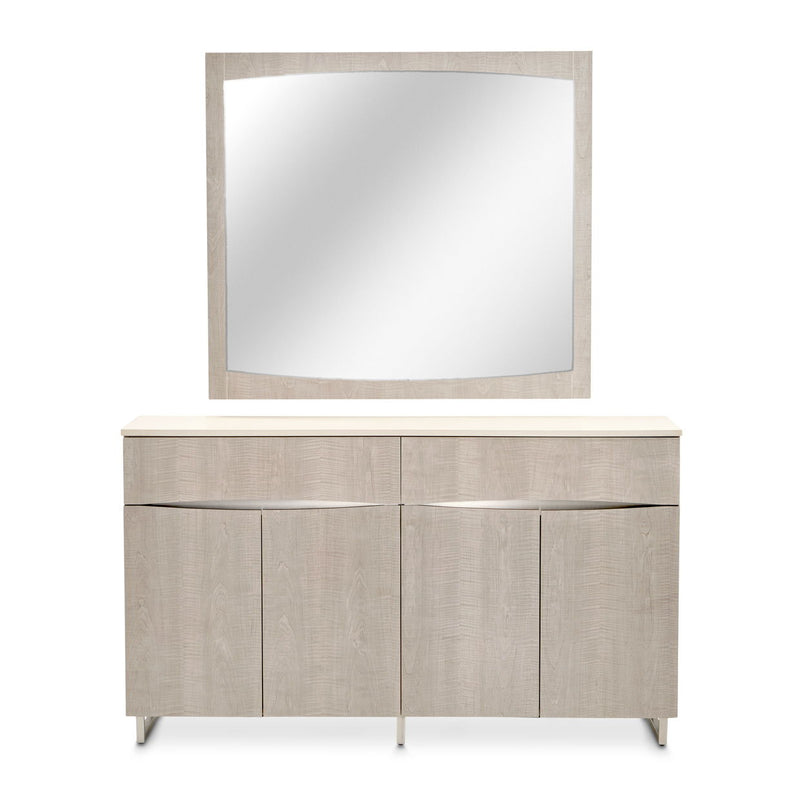 Marin - Sideboard & Mirror - Greige