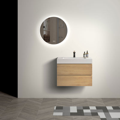 Alice - Bathroom Vanity With Sink, Large Storage Wall Mounted Floating Bathroom Vanity For Modern Bathroom