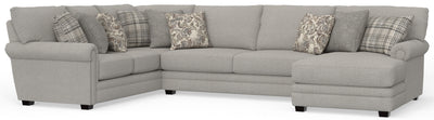 Livingston - Sectional With Comfort Coil Seating And Accent Pillows