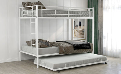 Twin Over Twin Bunk Bed With Trundle