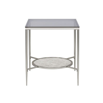 Adelrik - End Table - Glass & Chrome Finish - Grand Furniture GA