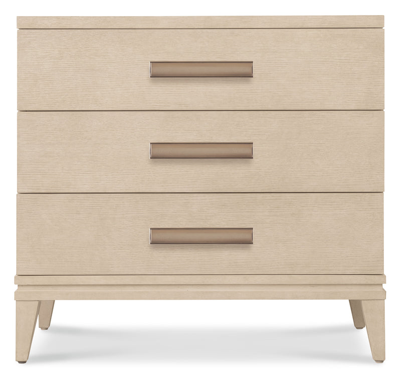 Westwood - Three-Drawer Nightstand - Beige