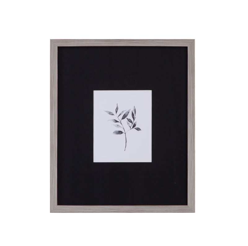 Brume Botanical - II Framed Print - Black / Gray