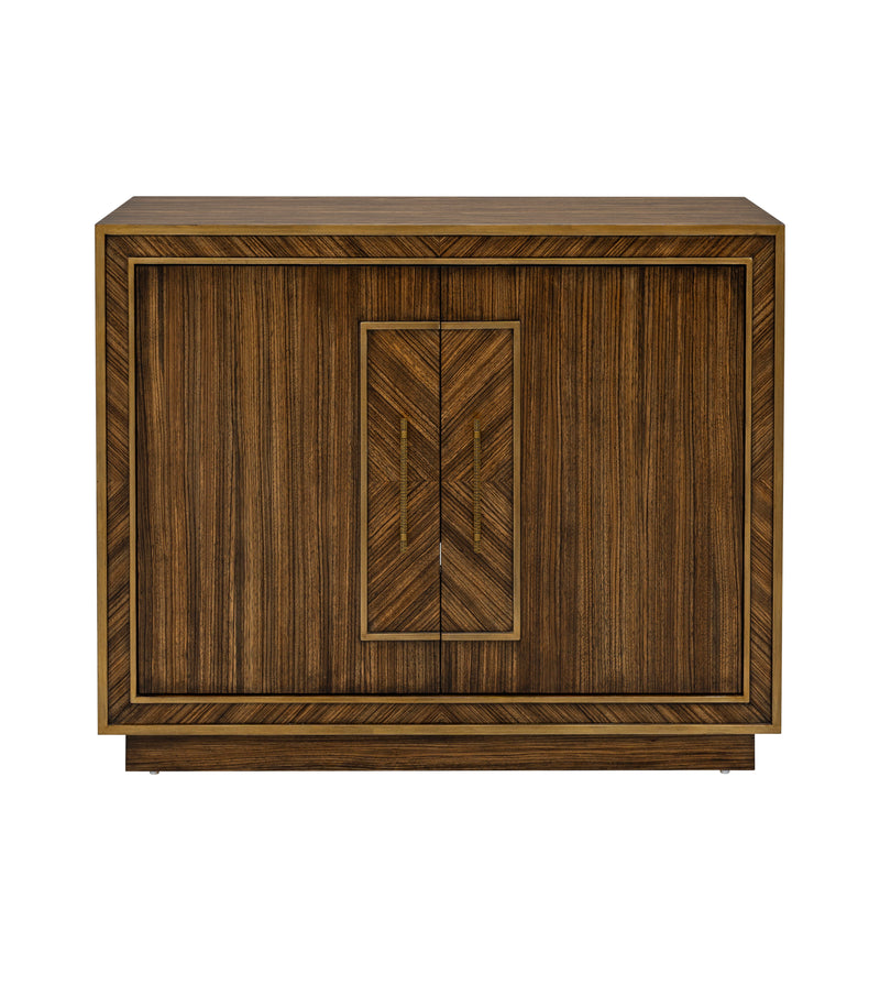 Claudia - Hall Cabinet - Rich Brown Zebrano