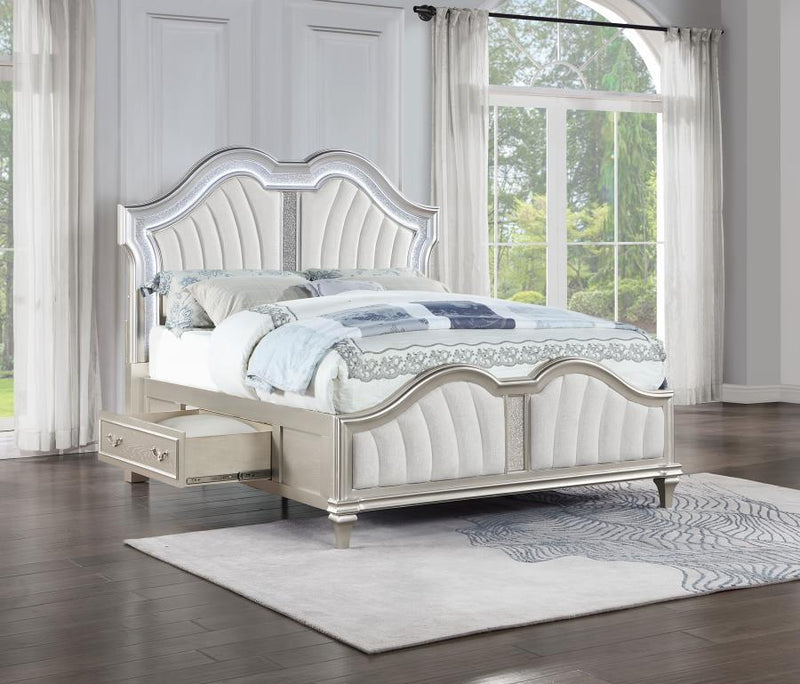 Evangeline - LED Storage Panel Bed