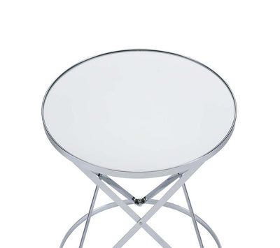 Flux - Accent Table - Mirror & Chrome Finish - Grand Furniture GA