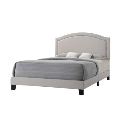 Garresso - Queen Bed - Fog Fabric - Grand Furniture GA