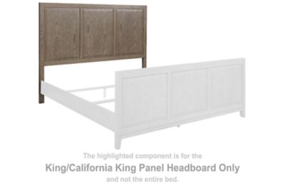 Chrestner - Gray - King/Cal King Panel Headboard