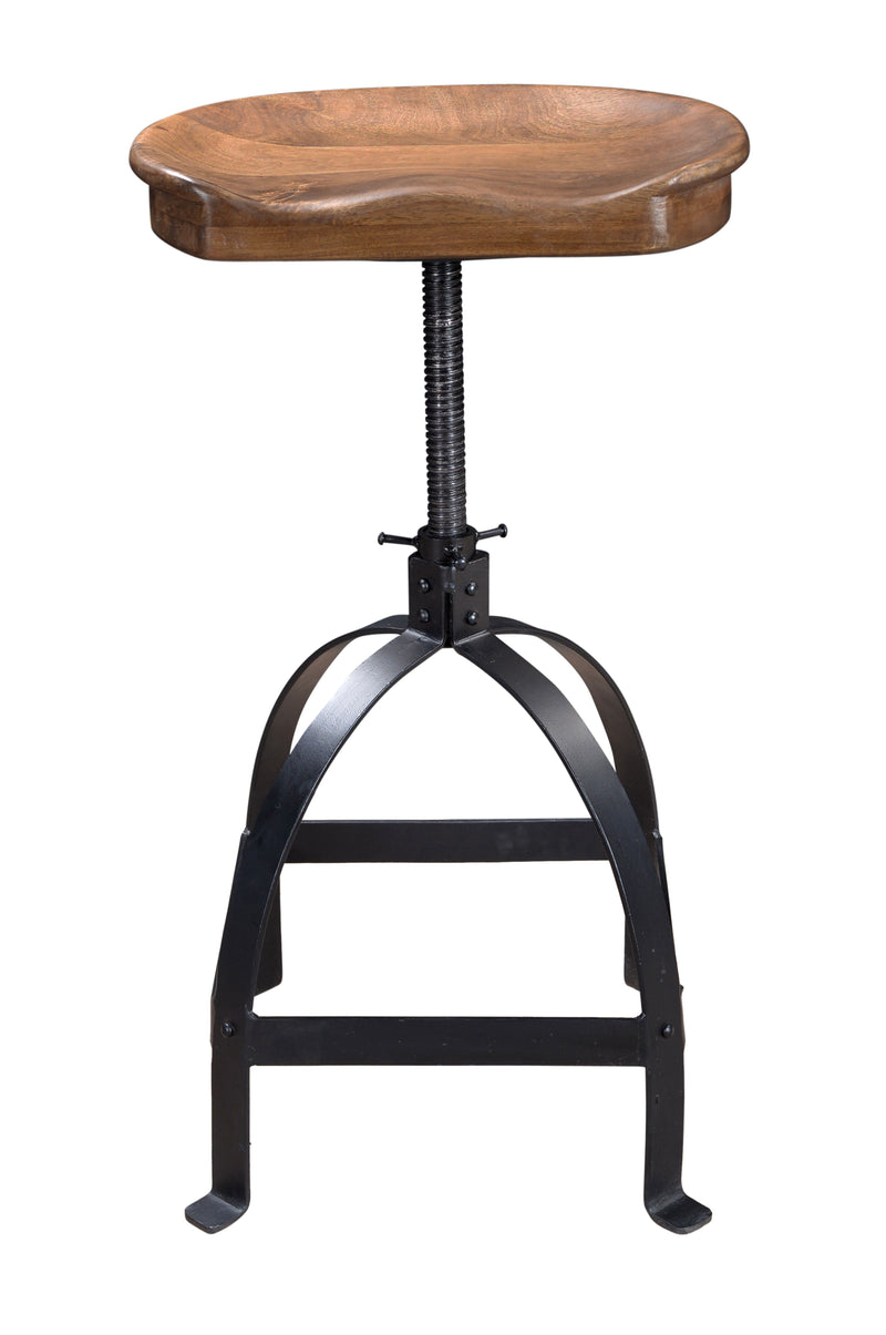 Booker - Adjustable Stool - Manna Brown