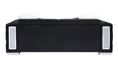 Trislar - Sofa - Black Velvet - 33" - Grand Furniture GA