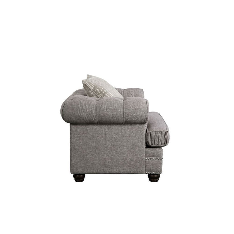 Gardenia - Chair - Gray Fabric - Grand Furniture GA