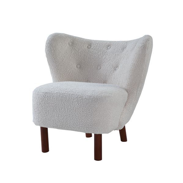 Zusud - Accent Chair - White Teddy Sherpa - Grand Furniture GA