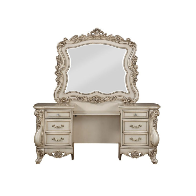 Gorsedd - Vanity Desk - Antique White - Grand Furniture GA