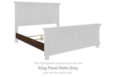 Porter - Rustic Brown - King Panel Rails