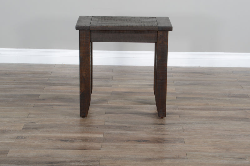 Homestead - Chair Side Table - Dark Brown